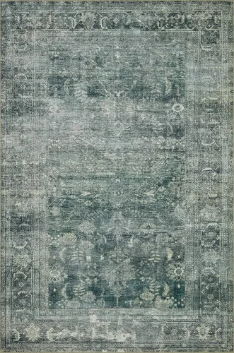 Vista 5 de Loloi Magnolia Home de Joanna Gaines, Colección Banks BAN-03 Azul/Laguna, 2 pies 3 pulgadas x 3 pies 9 pulgadas, altura de pelo de.13 pulgadas