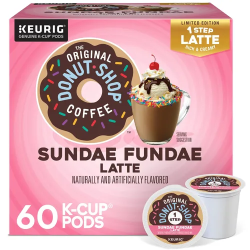 Vista 15 de The Original Donut Shop - Cápsulas de Caramel Latte para Single-Serve Keurig K-Cup, café saborizado, 20