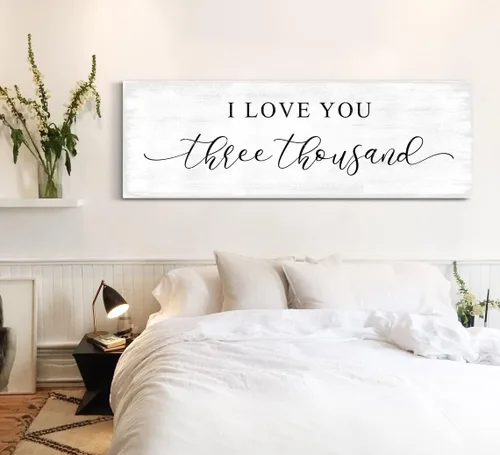 Vista 7 de NATVVA Pósteres rústicos de pared con texto en inglés «Better Together», lienzo, arte para dormitorio principal, sobre la cama, póster de decoración