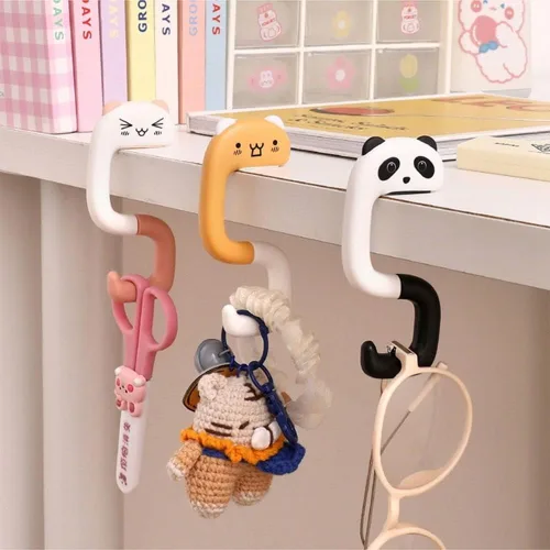 Vista 5 de Gancho para colgar bolsos, gancho plegable portátil para colgar bolsos, gancho de mesa para escritorio, debajo de la mesa, barra para colgar bolsos