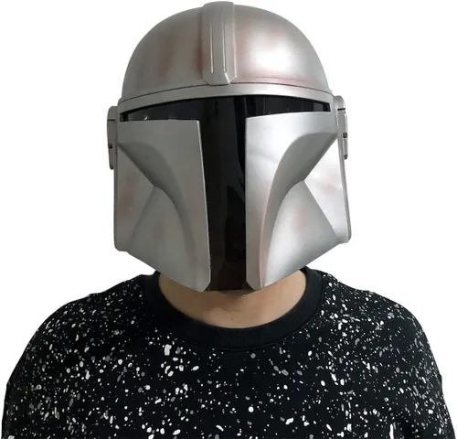 Vista 8 de Rulercosplay Máscara de Halloween de Mandalorian Casco Cosplay Máscara - Dos Versiones