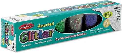 Vista 28 de Creative Arts by Charles Leonard Brillantina, Botella de 3/4 onza, Multi-Color (41700)