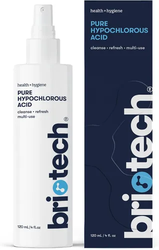 Vista 11 de BRIOTECH Aerosol de ácido hipocloroso puro y limpiador, solución tópica HOCl premium original, limpiador multiusos, aprobado para familias y apto