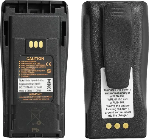 Vista 4 de NNTN4851A NNTN4851 NNTN4497 NNTN4497CR 7.4V 1500mAh Ni-MH Reemplazo de batería para CP200 CP200D CP200XLS PR400 EP450 CP040 CP140 CP150 CP160 CP160