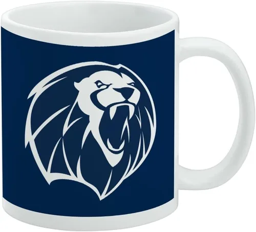 Vista 242 de Taza de cerámica con el logotipo principal de la Universidad Rider, taza de regalo novedosa para café, té y bebidas calientes, 11oz, blanca