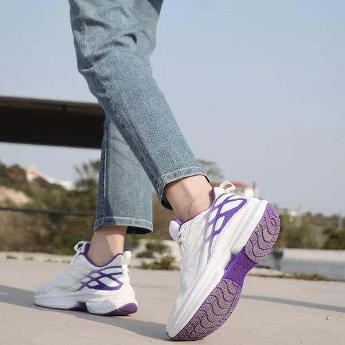 Vista 6 de Zapatos para caminar para mujer, antideslizantes, cómodos, tenis para correr