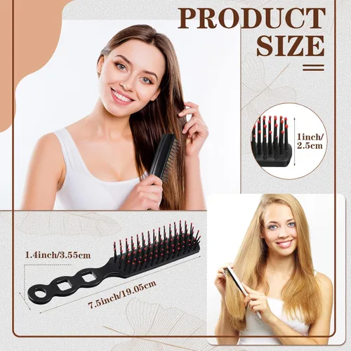 Vista 2 de 200 cepillos de pelo para personas sin hogar, envueltos individualmente, cepillo para desenredar, cepillo de pelo rizado, cepillo de ventilación