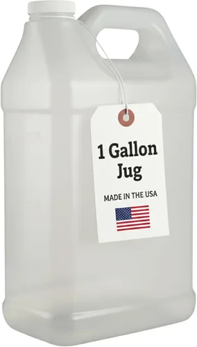 Vista 7 de kitchentoolz Jarra de 1 galón con tapa, jarra de plástico HDPE estilo F resistente para agua potable, campamento, almacenamiento de emergencia