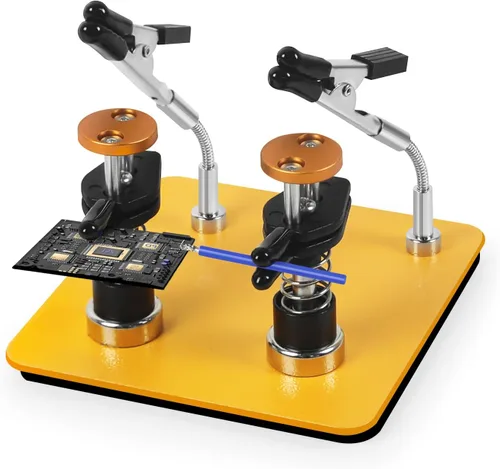 Vista 12 de Abrazadera Magnética de Manos de Ayuda de Metal, Soporte Ajustable de Tercera Mano para Soldadura para Electrónicos Pequeños, Pasatiempo DIY