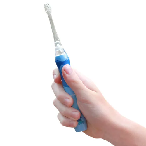 Vista 6 de ToiletTree Products Poseidon - Cepillo de dientes sónico para niños con luces LED, color azul