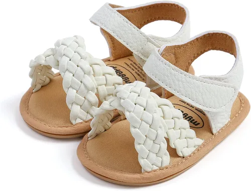 Vista 4 de WILLFUN Sandalias de verano para bebés niños y niñas, puntera cerrada, suela de goma suave, zapatos para exteriores para niños pequeños que caminan