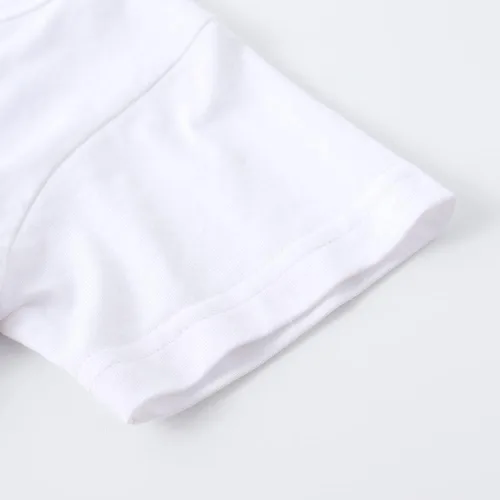 Vista 5 de Noomelfish Vestido de manga corta con volantes para niñas, estilo casual, con cordón, de algodón (4-12 años)