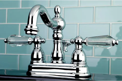 Vista 4 de Kingston Brass KS1601WLL Grifo de baño central de 4 pulgadas, cromo pulido