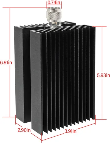 Vista 2 de XRDS -RF Carga ficticia masculina del RF de la frecuencia ultraelevada de 100W PL259 para la radio del jamón, carga ficticia de 50 ohmios