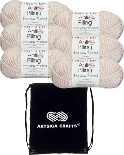 Vista 11 de Premier Yarns Antibolitas para todos los días Blancanieves 100-1 Dn100-1-Snow-White