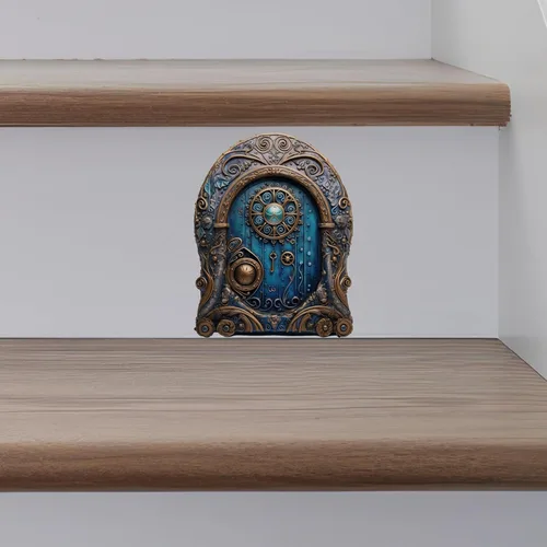 Vista 2 de Astral Space House - Adhesivo de pared para puerta de hadas
