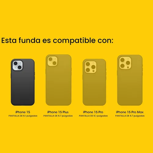 Vista 2 de OtterBox Funda transparente para iPhone 16e, 15, 14 y 13 Defender Series XT - Mountain Frost (transparente), sin pantalla, resistente, se ajusta a