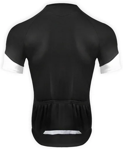 Vista 2 de CGLRbyO - Maillot de ciclismo de manga corta para hombre con bolsillos Negro03