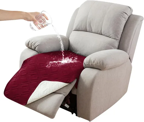 Vista 44 de Genina Juego de 2 Fundas de Reposabrazos para Sofá 100% Impermeables, Fundas para Reposabrazos de Sofá, Sillón, Protectores Antideslizantes