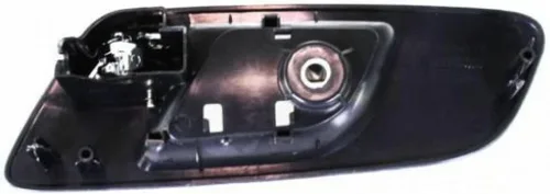 Vista 2 de Para Chevy Tahoe Manija de puerta interior delantera lado del conductor bisel negro con palanca cromada 2007-2014 Trim: todos los submodelos