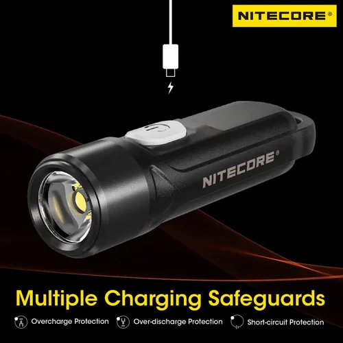 Vista 2 de Nitecore Tiki LE - Llavero de 300 lúmenes, linterna USB-C, recargable, etiqueta EDC