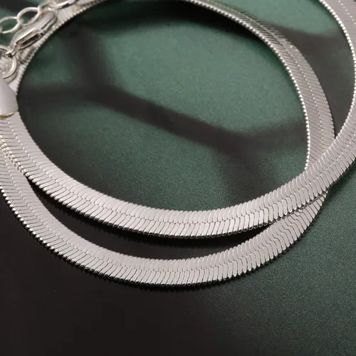 Vista 5 de Gargantilla delicada chapada en oro de 18 quilates para mujer, cadena de serpiente, eslabones cubanos, clip de papel, cadena de cuentas de bola
