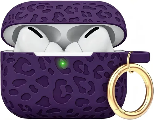 Vista 69 de Compatible con funda AirPods Pro 2019, Gawnock Funda de silicona suave y flexible para funda AirPods Pro para mujeres y niñas con llavero (Caqui)