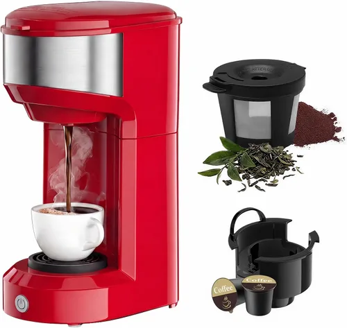 Vista 7 de Cafetera de una sola porción, pequeña K Pod y máquina de café Negro
