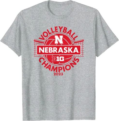 Vista 9 de Nebraska Cornhuskers Big Ten Champs 2023 - Camiseta de voleibol para mujer, Negro