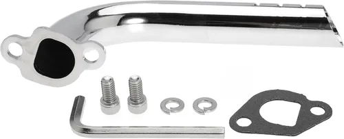 Vista 3 de Tubo de escape para Predator 212cc 196cc GX160 GX200, para Baja Warrior MB165 MB200 y para Coleman CT200U BT200X CT200U para Motovox MBX20 Go Kart