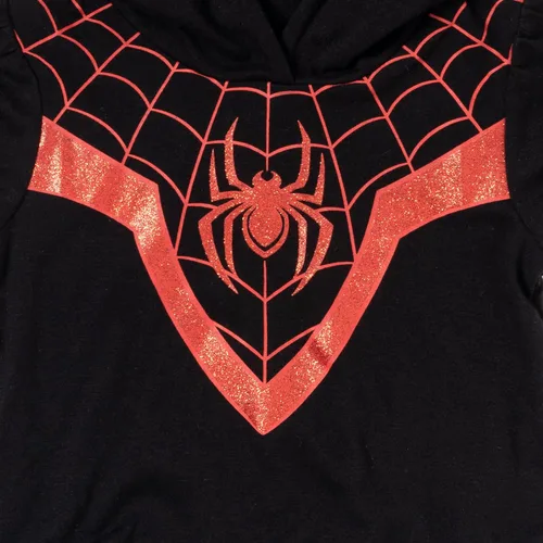 Vista 6 de Marvel Avengers Spider-Man Spider-Gwen Captain America Girls Cosplay T-Shirt and Leggings Toddler to Little Kid