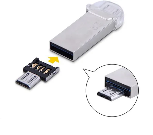 Vista 6 de Cablecc 100pcs Mini Tamaño USB 3.0 a Micro SD SDXC TF Lector de Tarjetas con Micro USB 5pin OTG Adaptador para Tablet/Teléfono Celular..