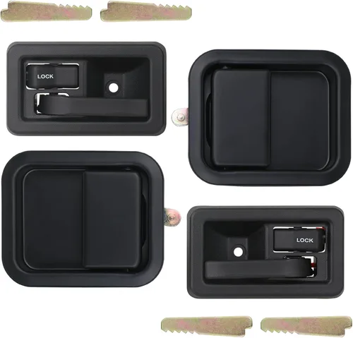 Vista 8 de APPERFiT Manijas de Puerta Exterior e Interior con Retenedores Compatibles con Jeep Wrangler YJ TJ 1991-2002 con Puertas Completas Reemplaza