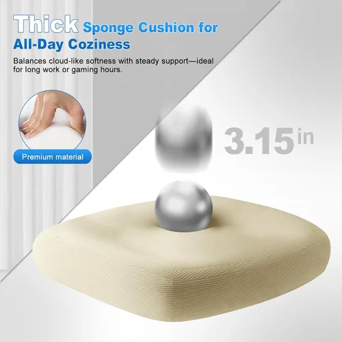 Vista 5 de Silla de oficina con respaldo alto, silla de escritorio de malla, silla ergonómica para computadora con reposacabezas, reposabrazos ajustables 3D