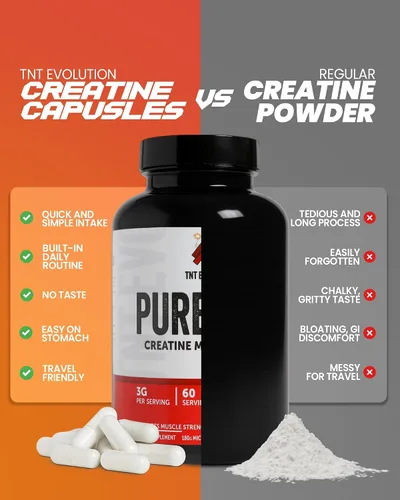 Vista 4 de Cápsulas de monohidrato de creatina, cápsula de 750 mg para hombres y mujeres, 60 porciones, creatina micronizada pura para fuerza, fitness