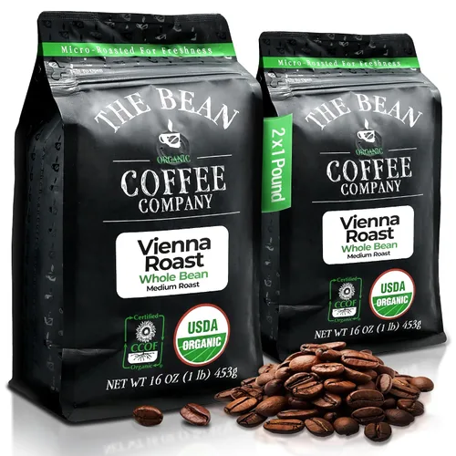 Vista 52 de The Bean Organic Coffee Company Aloha Bean (avellana hawaiana), tostado medio, café en grano entero, bolsas de 16 onzas (paquete de 2)