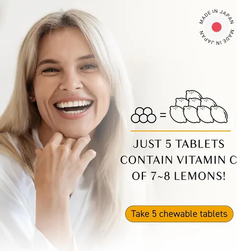 Vista 4 de Umeken C-Balance - Masticables de vitamina C, extracto de acerola y limón, apoyo inmunológico de alta potencia para adultos y niños, 2.28 oz
