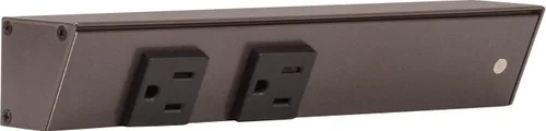 Vista 9 de Task APT Regleta de alimentación en ángulo de 9 pulgadas izquierda, 2 receptáculos, negro
