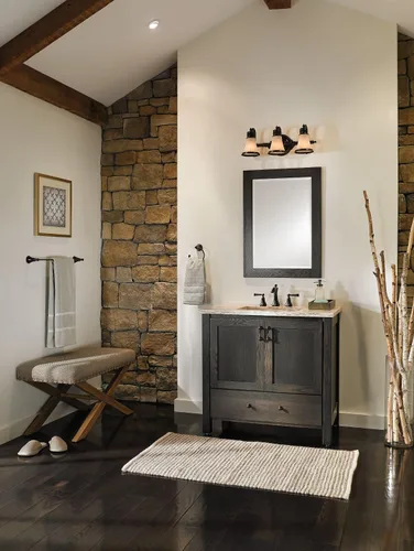 Vista 2 de Moen T4520ORB Wynford Grifo de baño de arco alto de dos manijas sin válvula, bronce aceitado