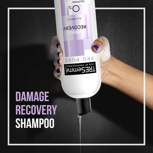 Vista 8 de TRESemmé Champú Pro Pure para recuperación de daños en el cabello dañado, sin sulfato, parabenos ni tintes, 16 onzas líquidas (paquete de 4)