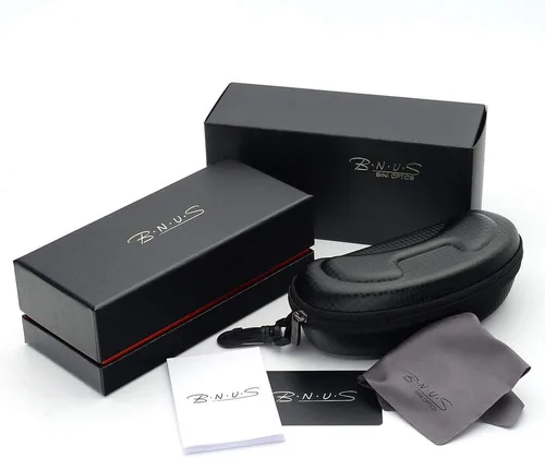 Vista 7 de Gafas de sol polarizadas con lente de vidrio Bnus Corning para hombres y mujeres italiana hecha w. Opción de lente de plástico de alto rendimiento