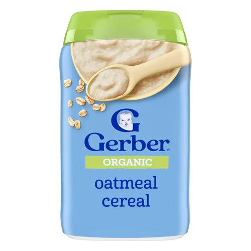 Vista 11 de Gerber Cereal de avena orgánico etapa 1, 8 onzas, paquete de 5