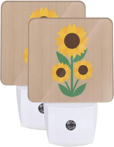 Vista 24 de Futterya Luz nocturna LED personalizada enchufable, juego personalizado de 2 lámparas de decoración con sensor automático del atardecer al amanecer