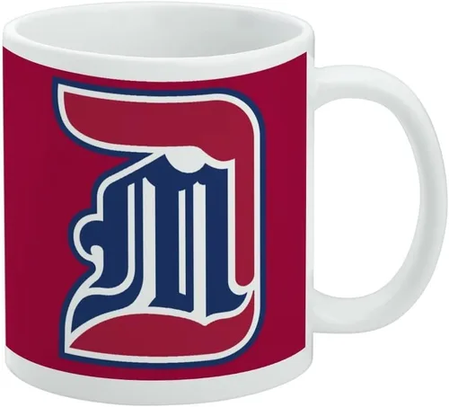 Vista 184 de Taza de cerámica con el logotipo principal de la Universidad Rider, taza de regalo novedosa para café, té y bebidas calientes, 11oz, blanca