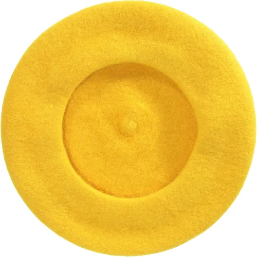 Vista 287 de ZLYC - Boina francesa de lana unicolor para mujeres y niñas