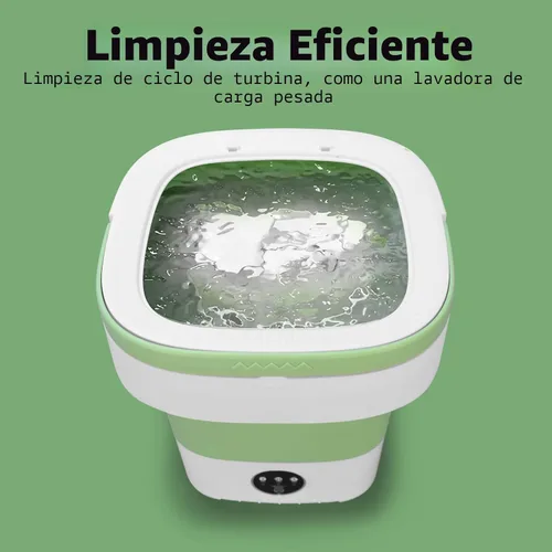 Vista 2 de Lavadora portátil, mini lavadora y secadora plegable de 20 litros con 3 modos de limpieza profunda, pequeña lavandería plegable mejorada para hotel
