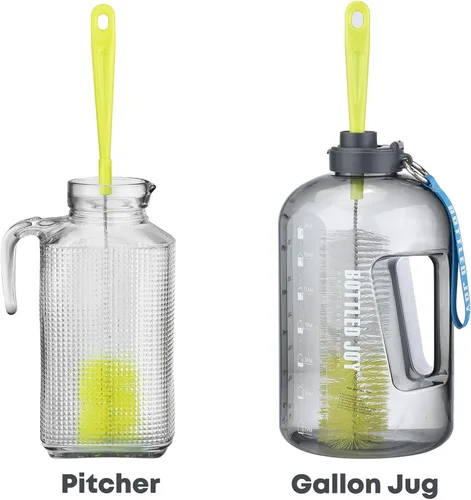 Vista 10 de ALINK Limpiador de cepillo de botellas de 16 pulgadas de largo para lavar vino/cerveza/pozo deportivo/termo/vidrio, comedero de colibrí y botellas