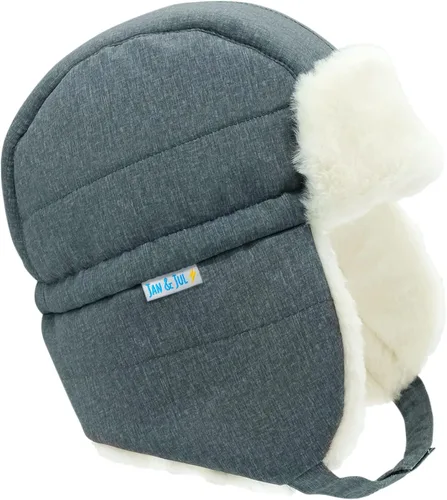 Vista 38 de JAN & JUL Gorro de invierno impermeable para bebés y niños Oso