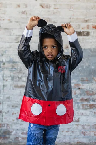 Vista 5 de Disney Pixar Cars Mickey Mouse Lightning McQueen - Chaqueta impermeable para niños pequeños