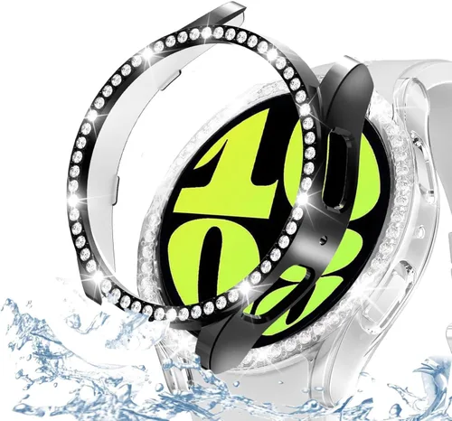 Vista 119 de DEALELE Paquete de 1 + 3 fundas compatibles con Samsung Galaxy Watch 7 Ultra (1.772 pulgadas), funda protectora de policarbonato transparente